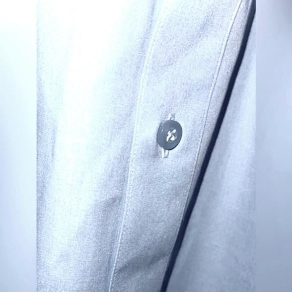 Modena Blue Long Sleeve Button Down Shirt Size 18 34/35 - Picture 4 of 7